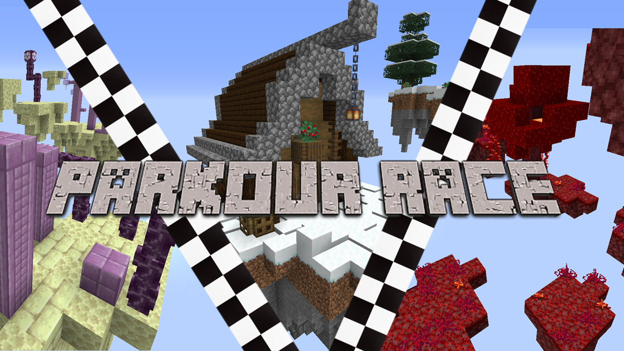 Descarca THE PARKOUR RACE pentru Minecraft 1.16.4